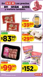 Folleto HEB semana 38 Página 4: Heb - pechugas de pollo en bolsa €152,00, Hcf - carne de trompo de cerdo €83,90