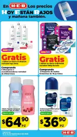 Folleto HEB semana 38 Página 9: Nivea - antitranspirantes roll on €36,90, Heb - jabón líquido corporal €64,90
