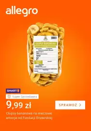 Allegro gazetka tydzień 38 Strona 3: Chipsy bananowe na meczowe emocje od Fundacji Braterskiej €9,99