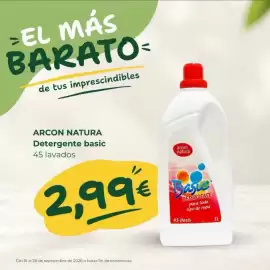 Folleto Tu Trébol Hipermercados Página 1: Arcon natura detergente basic €2,99