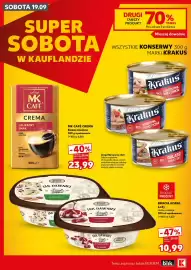 Kaufland gazetka Strona 2: Kawa mielona MK Café Crema €23,99, Lody Jak Dawniej bakaliowe Bracia Koral €10,99