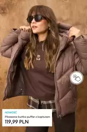 Sinsay gazetka tydzień 38 Strona 5: Pikowana kurtka puffer z kapturem €119,99