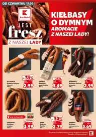 Kaufland gazetka Strona 10: Kiełbasa wiejska pieczona Kabanos €2,99, Kiełbasa peerelowska Sława €3,49