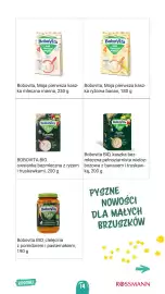 Rossmann gazetka Strona 14: Bobovita BIO, cielęcina z pomidorem i pasternakiem, Bobovita, Moja pierwsza kaszka ryżowa banan