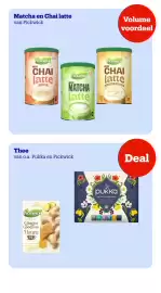 Bol.com folder Pagina 3: Matcha en Chai latte van Pickwick Volume voordeel PICKWICK MIX FOR CHAI latte SPICED HOT 345 HOT YE