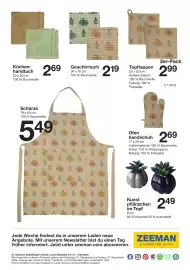 Zeeman Prospekt woche 38 Seite 16: Topflappen €2,99, Geschirrtuch €2,19