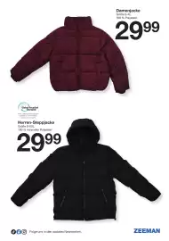 Zeeman Prospekt woche 38 Seite 9: Damenjacke €29,99, Herren-Steppjacke €29,99