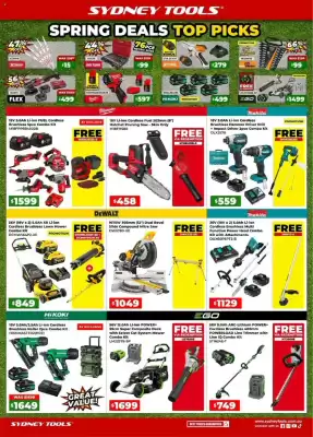 Sydney Tools catalogue (valid until 30-09)