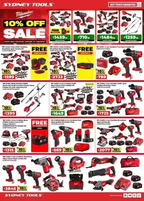 Sydney Tools catalogue (valid until 30-09)