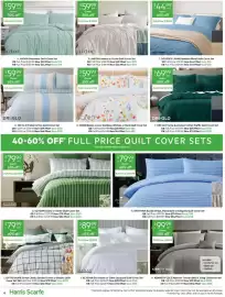 Harris Scarfe catalogue Page 4: A. ARDOR Alexander Quilt Cover Set €59,99, B. ARDOR Frankie or Curtis Quilt Cover Set €59,99
