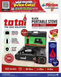 Africa Cash and Carry catalogue week 38 Page 35: Black Portable Stove total €179,00