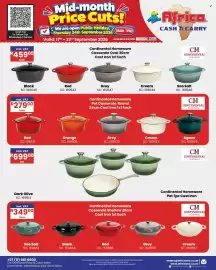 Africa Cash and Carry catalogue week 38 Page 49: Black €459,00, Continental Homeware Pot 7pc Cast Iron €699,00