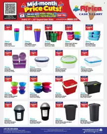 Africa Cash and Carry catalogue week 38 Page 57: Otima 5pc Combo €37,50, Otima Dust Bin 23L Heavy Duty €25,00