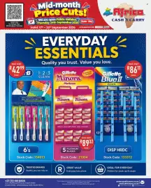 Africa Cash and Carry catalogue week 38 Page 74: Oral-B 1·2·3 Clean Toothbrushes €42,99, Gillette Minora Platinum €89,32