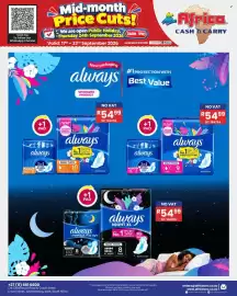 Africa Cash and Carry catalogue week 38 Page 75: Always Maxi Thick Sanitary Pads €54,99