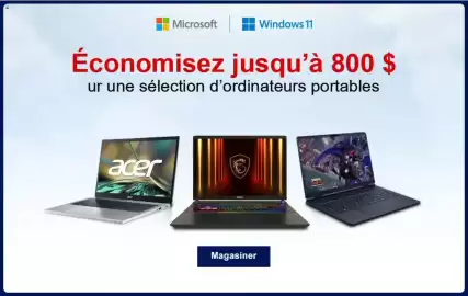 Canada Computers flyer Page 1: Microsoft Windows 11 laptops