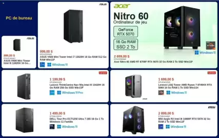 Canada Computers flyer Page 2: Acer Nitro 60 €2.699,00