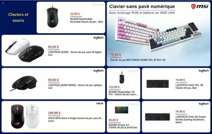 Canada Computers flyer Page 6: Razer deathadder v3 pro - souris de jeu sans... €123,99