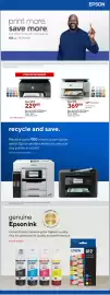 Staples flyer Page 17: Epson EcoTank ET-2980 Wireless All-in-One Colour Supertank Printer - White €369,99