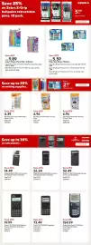 Staples flyer Page 5: Expo Dry Erase Markers €5,59, Paper Mate Flair 12 Packs €9,89