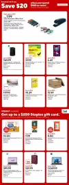 Staples flyer Page 6: Acer Desktop PC €949,99, Asus 14 chromebook €399,99