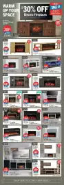 The Brick flyer week 38 Page 8: Mehgan Fireplace €539,95, Aurora 72" Fireplace TV Stand €749,95