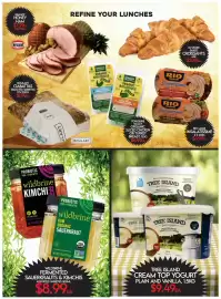 Fiesta Farms flyer week 38 Page 3: BRANDT HONEY HAM $7.29LB $16.09KG REFINE YOUR LUNCHES Brand BOULART CIABATTAS SELECTED