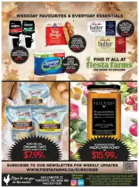 Fiesta Farms flyer week 38 Page 4: Maple Leaf natural top dogs €5,99, Sponge Towels Ultra Paper Towel €5,99