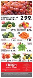 Market Place IGA flyer week 38 Page 6: Fresh baby-cut bc carrots €3,99, Fresh bc broccoli crowns €3,49