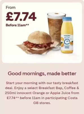 Costa Coffee (valid until 5-10)