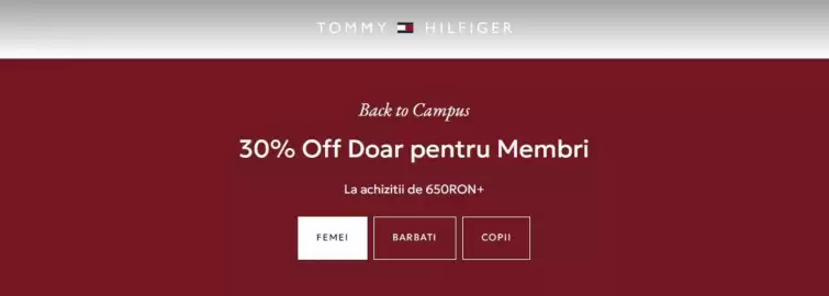 Catalog Tommy Hilfiger săptămâna 38 Pagină 1