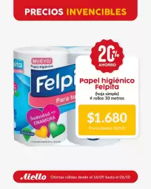 Catálogo Supermercados Aiello Página 3: Felpita papel higiénico €1.680,00