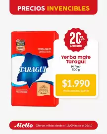 Catálogo Supermercados Aiello Página 8: Taragüi yerba mate €1.990,00
