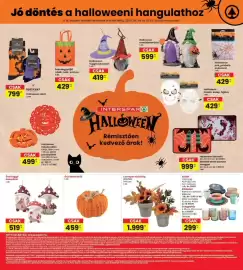 Interspar akciós újság hét 39 Oldal 18: Édességgyűjtő vödör, zsák, szatyor €429,00, Halloween maszk, kalap, fejdísz €429,00
