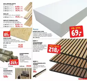 Jem & fix tilbudsavis uge 39 Side 11: Gyproc Gipsplade 13 mm €69,00, Osb3 plade €89,00