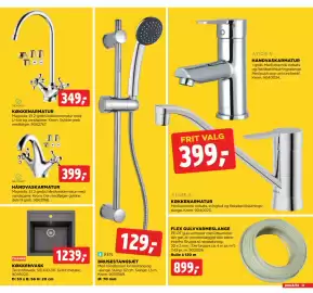 Jem & fix tilbudsavis uge 39 Side 13: Geyser Håndvaskarmatur Magnolia €399,00, Franke køkkenvask €1.239,00