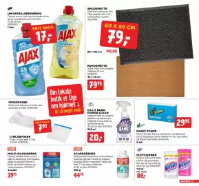 Jem & fix tilbudsavis uge 39 Side 23: Cillit Bang Power Clean €20,00, Plumbo afløbsåbner heavy gel €44,75