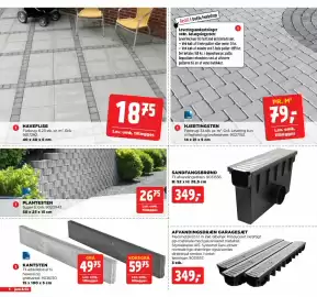 Jem & fix tilbudsavis uge 39 Side 4: Haveflise €18,75, Af Vandingsdræn Garagesæt €349,00
