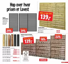 Jem & fix tilbudsavis uge 39 Side 7: Jem & fix rustik pileflethegn €139,00, Lamelhegn €139,00