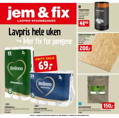 jem & fix (gyldig til 27-09)