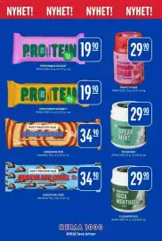 Rema 1000 kundeavis Side 11: CHOCOLATE CAKE €34,90, PROTEINBAR NOUGAT €19,90