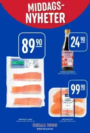 Rema 1000 kundeavis Side 2: LAKS CHEF'S CUT €99,90, SOYASAUS SALTREDUS €24,90