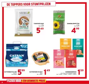 Trafic folder Pagina 6: Hondensnoepjes €1,59, Kattenbakvulling €5,99