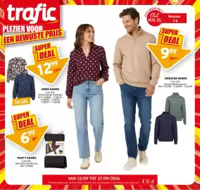 Trafic folder Pagina 1: trafic PLEZIER VOOR EEN BEWUSTE PRIJS SUPER DEAL 1299 1799 EXCLUSIEVE Club PRIJS MALIN Bespaar 7€