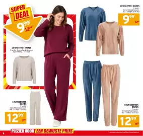 Trafic folder Pagina 6: Loungetrui dames €9,99, Loungebroek dames €12,99