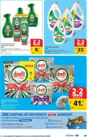 Carrefour folder Pagina 29: Vloeibaar wasmiddel Ariel €33,98, Handafwasproducten Max Power en spray Dreft €9,78