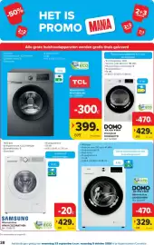 Carrefour folder Pagina 38: Wasmachine Samsung €429,00, Wasmachine domo €329,00