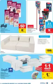 Carrefour folder Pagina 39: Zitbank €199,00, Schoonmaakmateriaal alle soorten €9,98