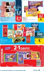 Carrefour folder Pagina 7: Koekjes sultana en bn €5,10, Koekjes Biscoff, Lotus, nakd, TREK en Kiddylicious alle soorten €1,79