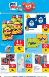 Carrefour folder Pagina 8: Ice Tea Lipton €6,09, Bruisende limonade San Pellegrino €9,74
